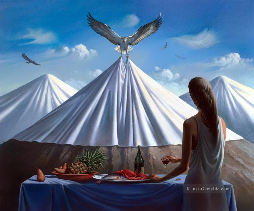 moderne zeitgenössische 33 Surrealismus Adler Ölgemälde